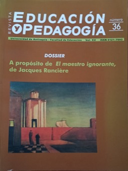 Portada de Dossier.. A propósito de El maestro ignorante, de Jacques Ranciére